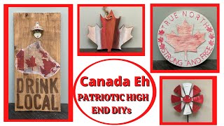 High End Patriotic DIYs | Dollar Store and Thrifted DIYs | Canada EH Collab