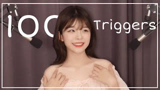 [ASMR] 100 TRIGGERS in 4 minutes CHALLENGE
