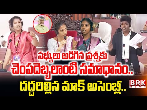 దద్దరిల్లిన మాక్ అసెంబ్లీ | Mock Assembly With Students | BRK News - TV9