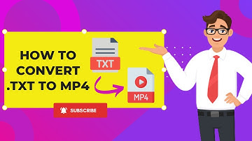 How to convert txt to mp4 ?