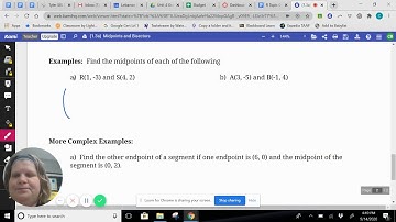 1 3 Midpoints and Bisectors Video