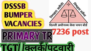 DSSSB TEACHER 7236 VACANCY,LDC TGT PRIMARY TRS PATWARI VACANCY, GYAAN MIRROR