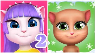 MY TALKING ANGELA VS MY TALKING INNA 🙀😸😹Game All Levels Gameplay Walkthrough iOS, Android BIG UPDATE screenshot 4