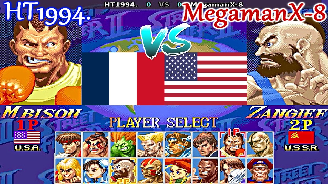 Super Street Fighter II X: Grand Master Challenge - HT1994. vs MegamanX-8