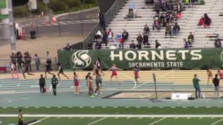 2017 Sac State Classic - girls sprints, hurdles, relays