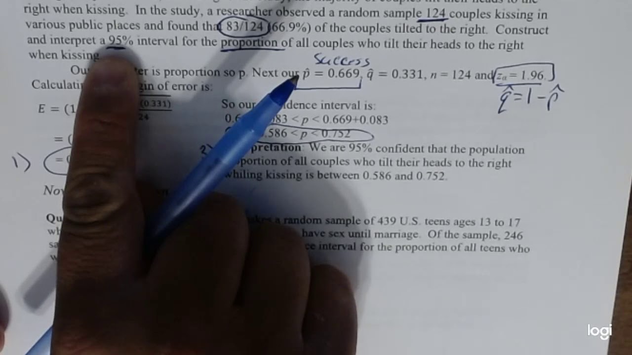Confidence Interval for Population Mean and Proportion Part 3 - YouTube