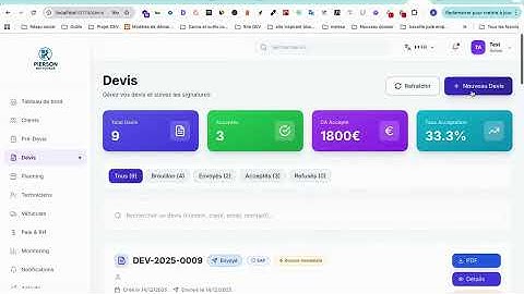 DÉMO CRM Complet : intégration API Yousign, MySilae, Leaflet, Optimum &