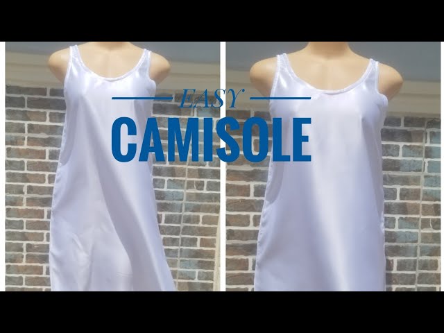 EASIEST METHOD OF CUTTING AND STITCHING A CAMISOLE FOR LACE, NET &  TRANSPARENT FABRIC. 