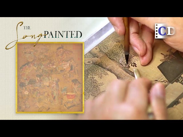 This is how we copy/reproduce ancient paintings by hand today