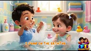 Bath Time Fun Song 🛁 | Happy Kids Cartoon Short | Fun Learning Video ✨