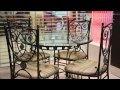 Wrought iron furniture. Free HD stock footage.