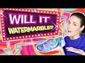 Will It Watermarble?! Watermarbling 10 random objects in nail polish!