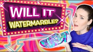 Will It Watermarble?! Watermarbling 10 random objects in nail polish!