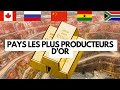 15 PAYS LES PLUS PRODUCTEURS D'OR AU MONDE