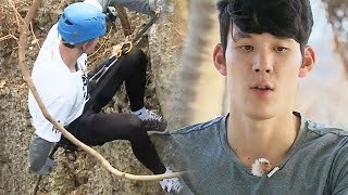 박태환, 마린보이의 첫 암벽 하강 도전 “20m는 처음” @김병만의 정글의 법칙 346회 20190111