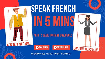 😲🇫🇷LEARN FRENCH in 5 MINS | FRENCH CONVERSATION FOR BEGINNERS GREETING |SLOW FRENCH PRONUNCIATION