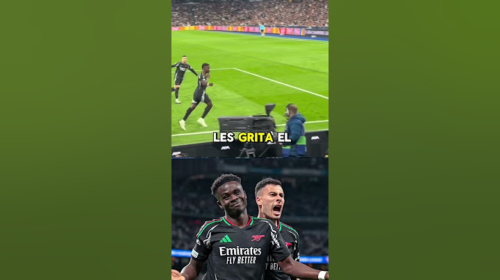 🗣️Reacción de los aficionados del Real Madrid ante los gritos de un seguidor del Arsenal #realmadrid