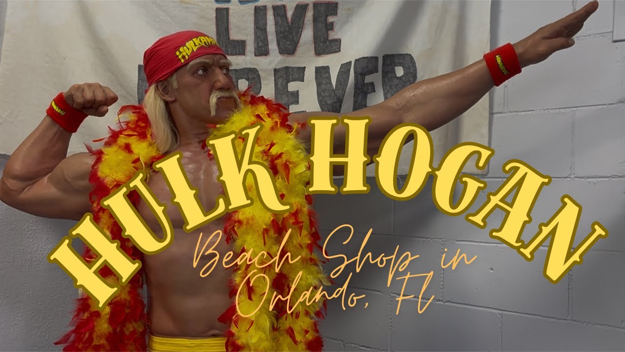 Inside Hulk Hogan’s Beach Shop Orlando | Wrestling Belts, Wax Figures & Autographs