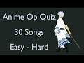Anime Opening Quiz - 30 Openings (Easy - Hard)