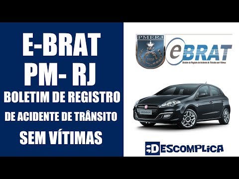 E BRAT PM RJ Boletim de Registro de Acidente de Trânsito Sem Vítimas 2021