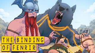 Fenrir The Binding Of The Dreadful Wolf Son Of Loki - Norse Mythology In Comics - See U In History
