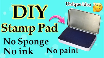 homemade stamp pad without sponge | how to make stamp pad without sponge | diy stamp pad