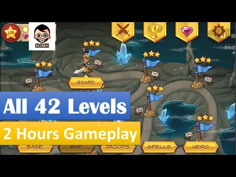 Royal Revolt - All 42 Levels Gameplay with 3 Stars ⭐⭐⭐