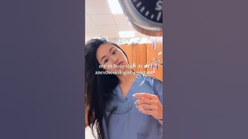 16 hour shift as an anesthesiologist assistant #anesthesia