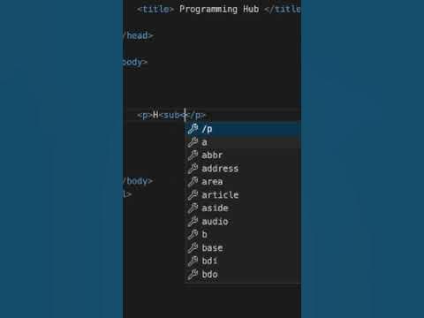 Subscript Tag in HTML - Subscribe @mohammadazeemofficial - YouTube