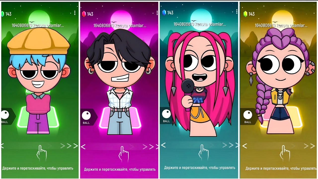 Kpop Demon Hunters: Tiles hop EDM RUSH #106