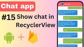 15 Display Message in RecyclerView | Chat application | Android Studio