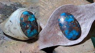 custom made ring turquoise for men, handmade ring