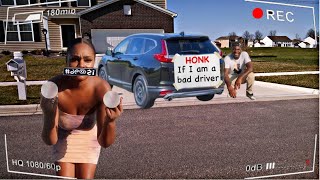 HONK PRANK ON GIRLFRIEND * I'VE NEVER SEEN HER THIS MAD