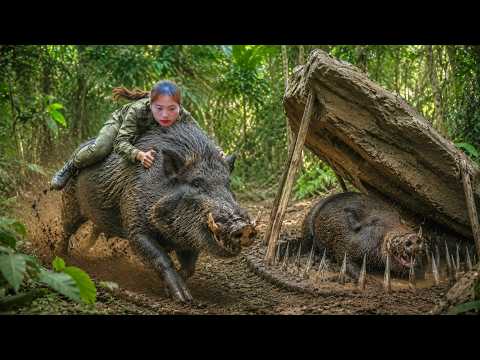 Wild Boar Hunt Alone: Survival Skills, Tracking and Wilderness Life