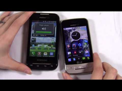 LG Optimus M vs Samsung Indulge Dogfight Part 1