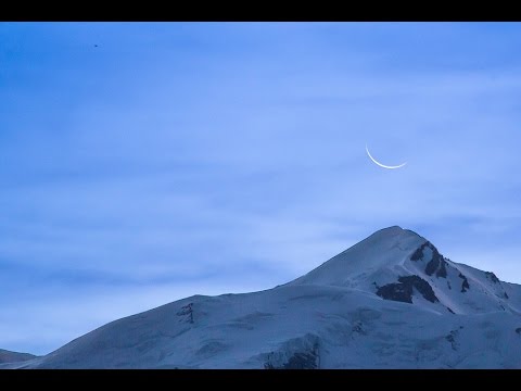 Time Lapse Coucher Soleil Lever Lune Mont Blanc
