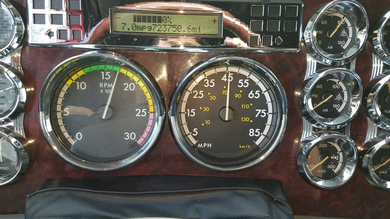 07 freightliner Coronado speedometer screw up YouTube