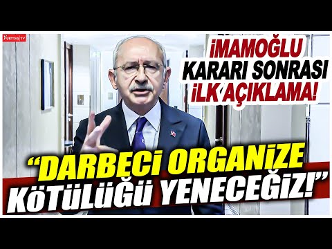İmamoğlu'na verilen hapis ve siyasi yasak kararından sonra Kılıçdaroğlu'ndan ilk açıklama!