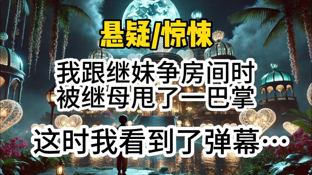 我跟继妹争房间时，被继母甩了一巴掌，这时我看到了弹幕。【她们抢的那间屋子不就是鬼屋么？一到半夜十二点，那就是百鬼游行的出口…#一口氣看完 #懸疑 #惊悚 #悬疑