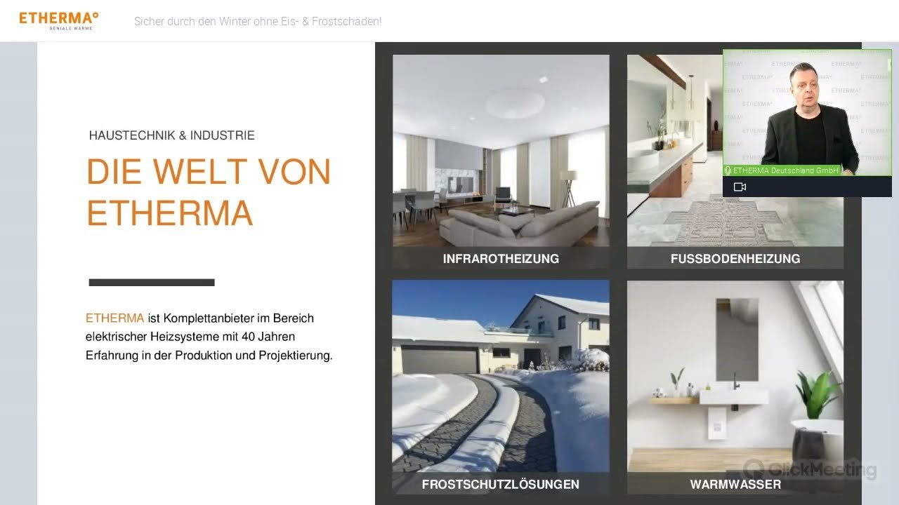 ETHERMA Webinar #4: Sicher durch den Winter ohne Eis- & Frostschäden!