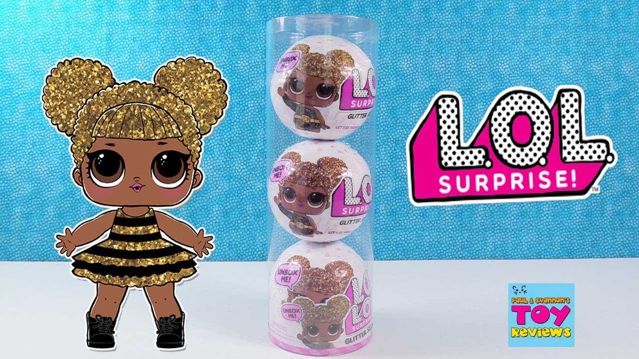 LOL Surprise Doll Glitter Series 3 Pack Tube Toy Review Opening
