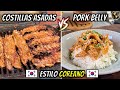 Probando las Deliciosas Costillas ASADAS estilo Coreanas VS Pork Belly al Sartén (Bulgogi)