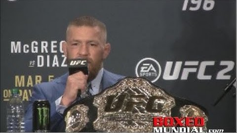 Conor McGregor talks about his loss to Nate Diaz at UFC 196