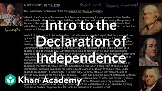 Background and introduction to the United States Declaration of Independence | Khan Academy