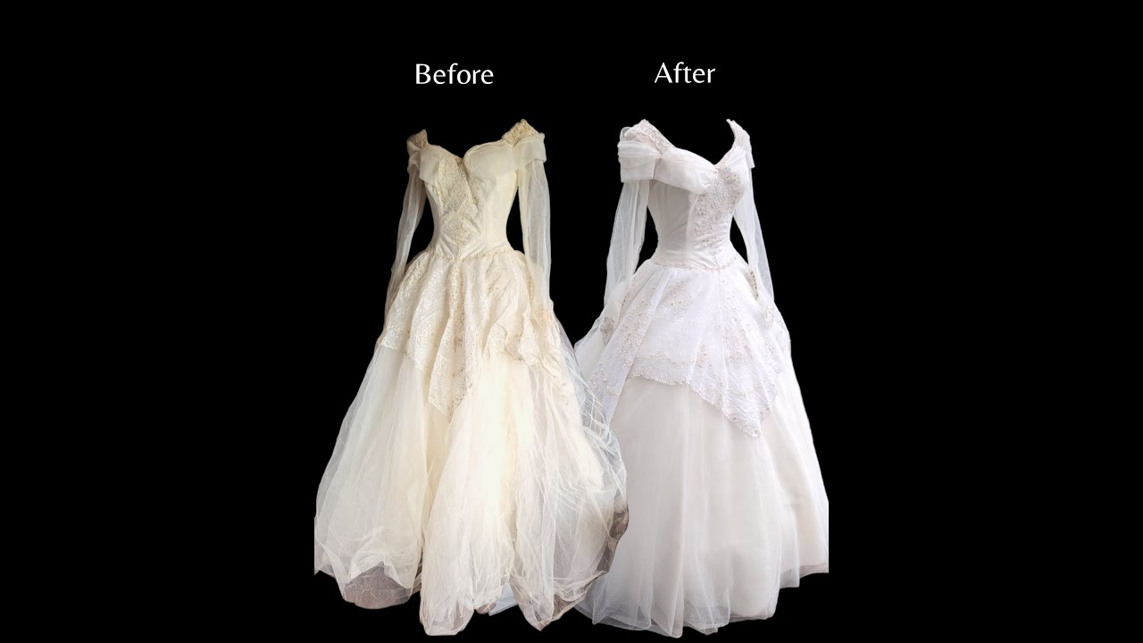 Restoring Vintage Wedding Dress Found in the Rain by the Trash Restoring Vintage Wedding Dress Found in the Rain by the Trash