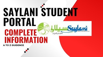 Saylani student portal complete detail.