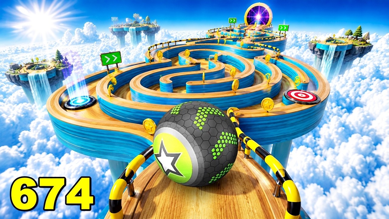 Going Balls, SpeedRun, Going Balls Portal Run Gameplay Level 1232