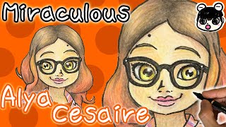 【Miraculous】How to draw Alya Césaire | step by step
