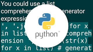 Python string.join(list) on object array rather than string array