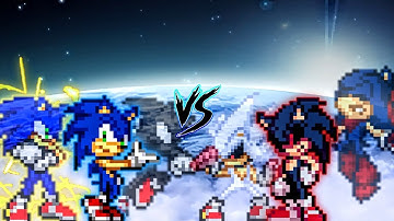 Revenge | Sonic Chaos OP (all form) VS Sonic exe OP (all form) in Jump Force Mugen